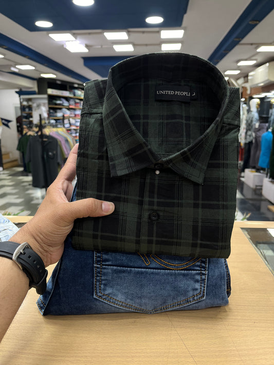 Checks shirt With Jeans (Combo)